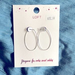 *NWT* LOFT Oval Hoop Earrings (2 available)